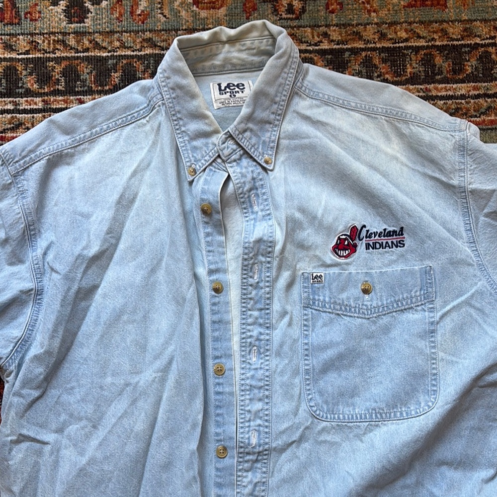 Lee Denim Cleveland Indians Button Down